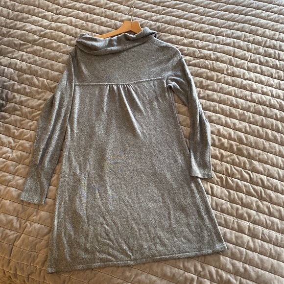 BCBGMaxAzria Cowl Neck Sweater Dress in Gray - Picture 5 of 5